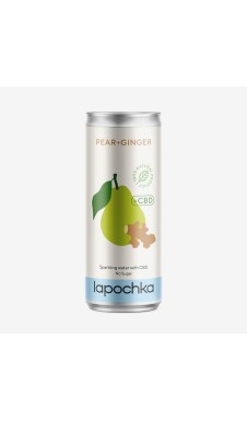 Лимонад Lapochka - Груша + Имбирь + CBD (0.33 л) алк. 0% / Lemonade