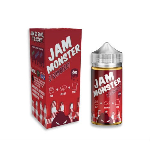 Жидкость Jam Monster - Strawberry (3 мг 30 мл)