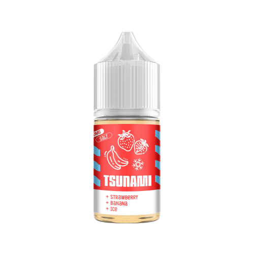 Жидкость Tsunami Salt - Strawberry Banana Ice (20 мг 30 мл)