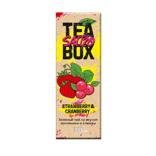 Жидкость Tea Box - Strawberry N Cranberry (3 мг 120 мл)