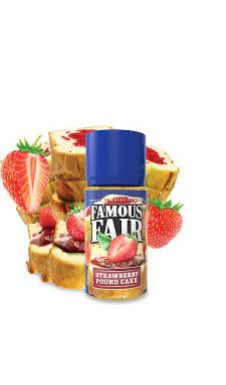 Жидкость Famous Fair Salt - Strawberry Pound Cake (3 мг 100 мл)